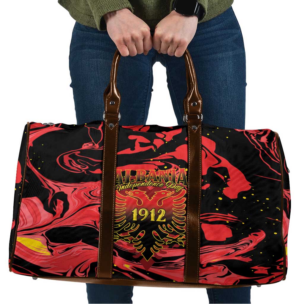 Happy Albania Independence Day Travel Bag Albanian Eagle - Wonder Print Shop