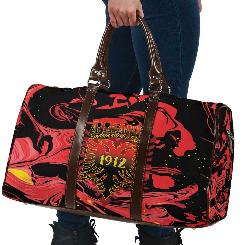 Happy Albania Independence Day Travel Bag Albanian Eagle - Wonder Print Shop