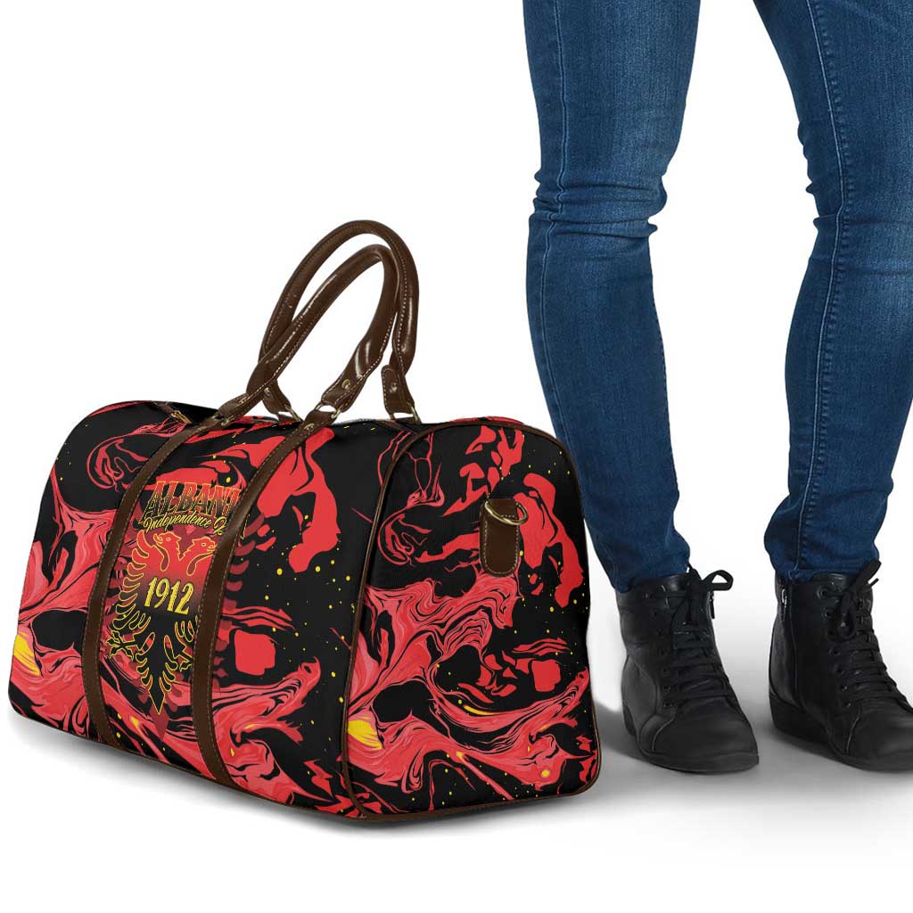 Happy Albania Independence Day Travel Bag Albanian Eagle - Wonder Print Shop