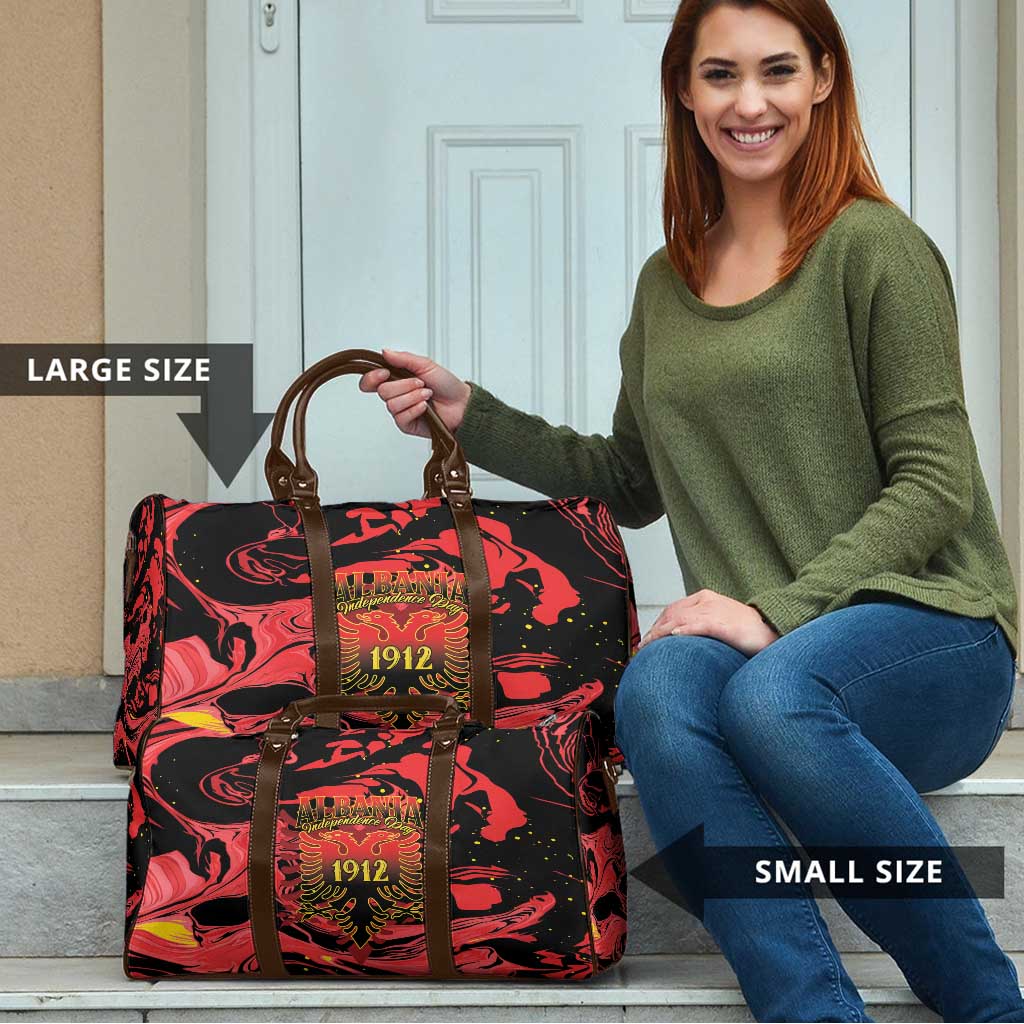 Happy Albania Independence Day Travel Bag Albanian Eagle - Wonder Print Shop