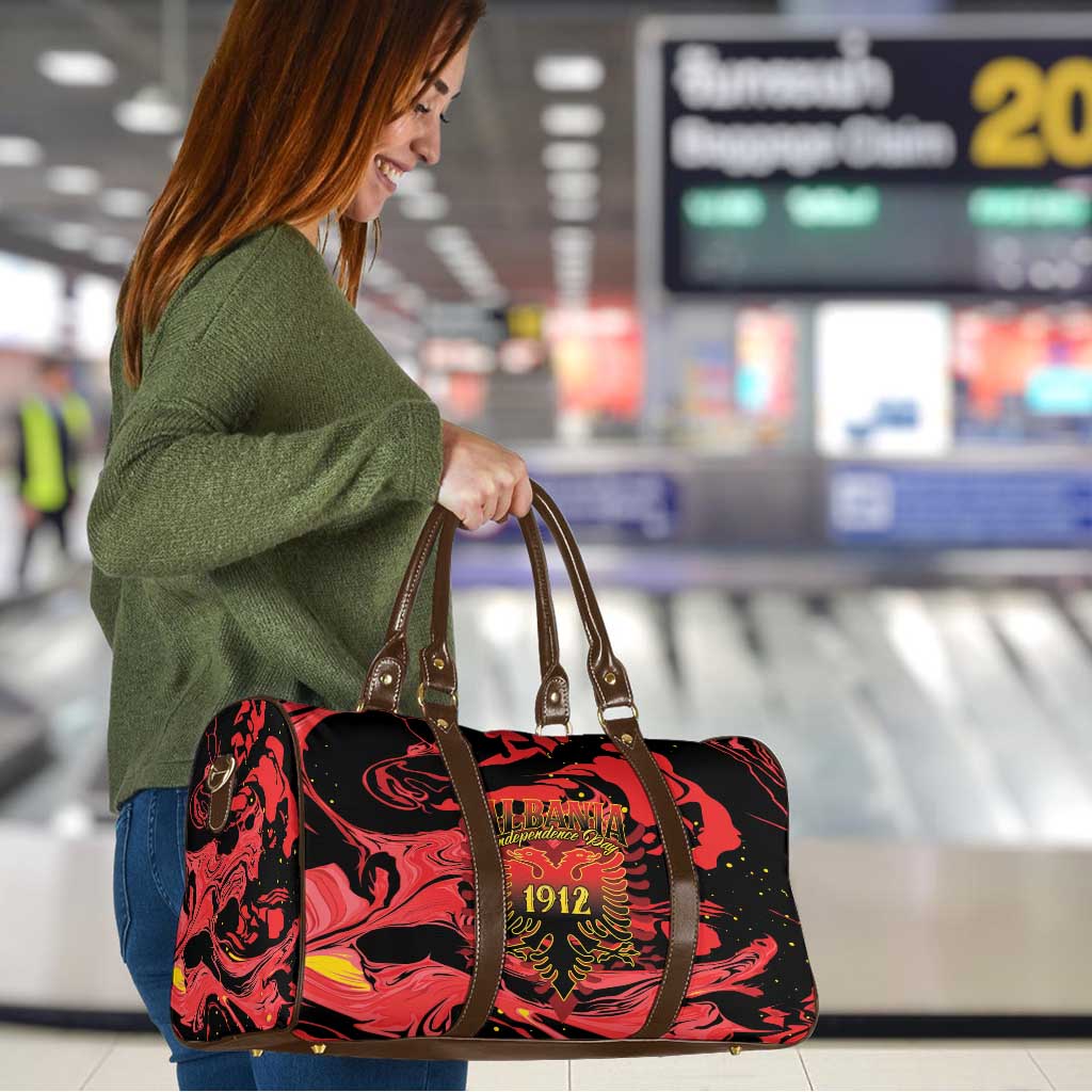 Happy Albania Independence Day Travel Bag Albanian Eagle - Wonder Print Shop