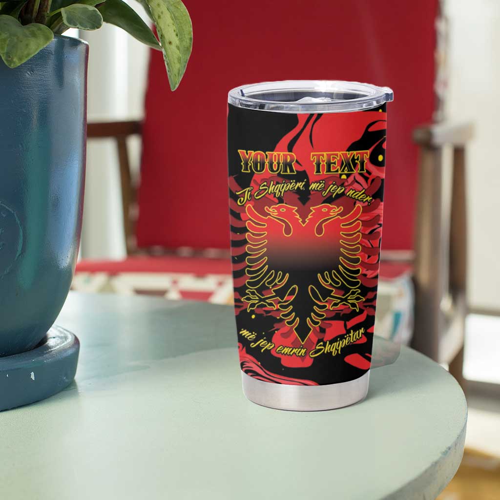 Happy Albania Independence Day Tumbler Cup Albanian Eagle - Wonder Print Shop