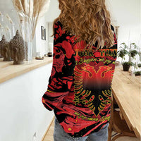 Happy Albania Independence Day Women Casual Shirt Albanian Eagle - Wonder Print Shop
