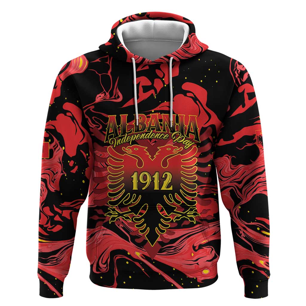 Happy Albania Independence Day Zip Hoodie Albanian Eagle - Wonder Print Shop
