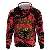 Happy Albania Independence Day Zip Hoodie Albanian Eagle - Wonder Print Shop