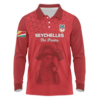 Custom Seychelles Football Long Sleeve Polo Shirt Go The Pirates - Wonder Print Shop