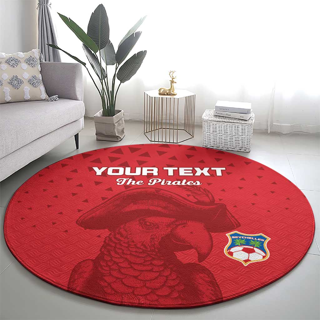 Custom Seychelles Football Round Carpet Go The Pirates