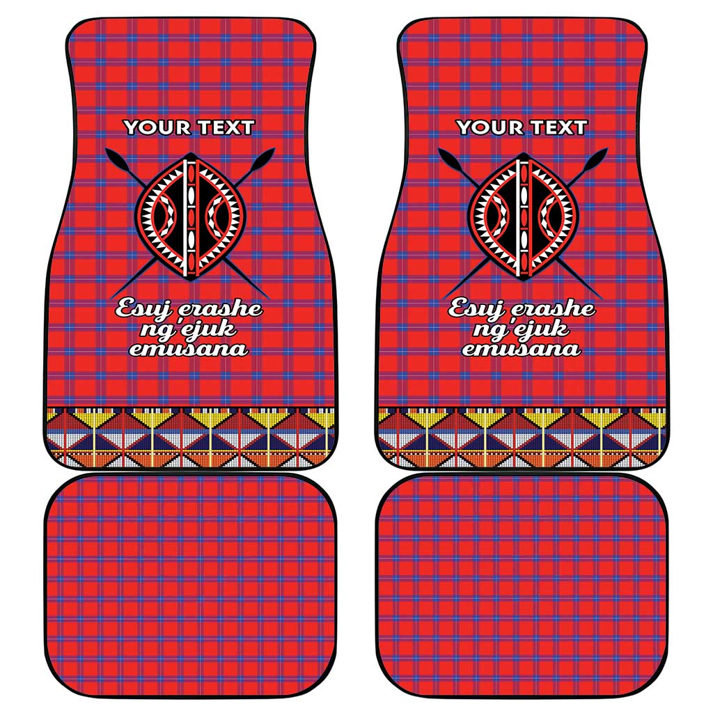 Kenya Maasai Shuka Car Mats Mix Dashiki - Beadwork Pattern - Wonder Print Shop