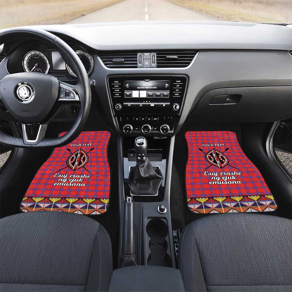 Kenya Maasai Shuka Car Mats Mix Dashiki - Beadwork Pattern - Wonder Print Shop