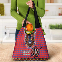 Kenya Maasai Shuka Grocery Bag Mix Dashiki - Beadwork Pattern
