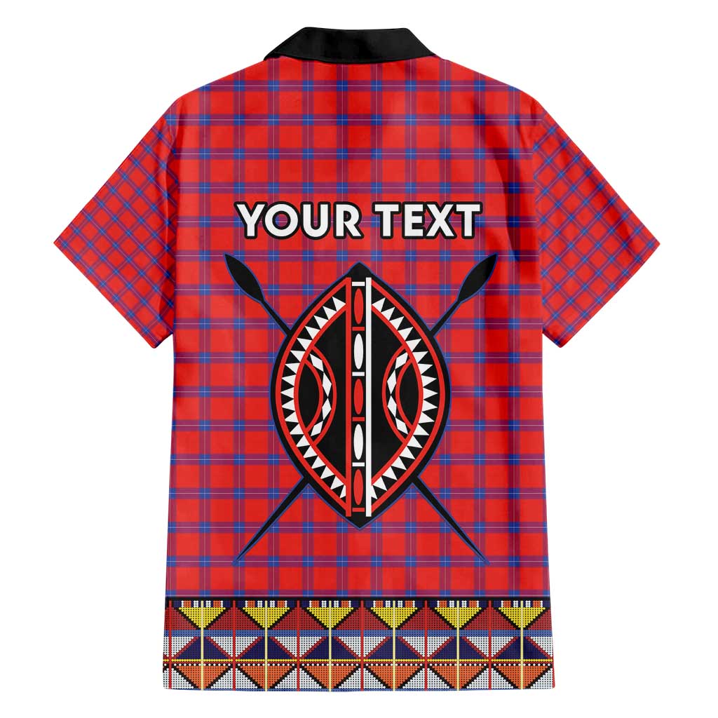 Personalised Kenya Maasai Shuka Hawaiian Shirt Mix Dashiki - Beadwork Pattern - Wonder Print Shop