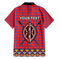 Personalised Kenya Maasai Shuka Hawaiian Shirt Mix Dashiki - Beadwork Pattern - Wonder Print Shop