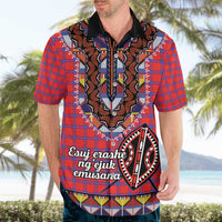 Personalised Kenya Maasai Shuka Hawaiian Shirt Mix Dashiki - Beadwork Pattern - Wonder Print Shop