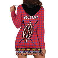 Personalised Kenya Maasai Shuka Hoodie Dress Mix Dashiki - Beadwork Pattern - Wonder Print Shop