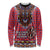 Personalised Kenya Maasai Shuka Long Sleeve Shirt Mix Dashiki - Beadwork Pattern - Wonder Print Shop