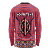 Personalised Kenya Maasai Shuka Long Sleeve Shirt Mix Dashiki - Beadwork Pattern - Wonder Print Shop
