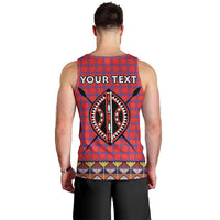 Personalised Kenya Maasai Shuka Men Tank Top Mix Dashiki - Beadwork Pattern - Wonder Print Shop