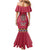 Personalised Kenya Maasai Shuka Mermaid Dress Mix Dashiki - Beadwork Pattern - Wonder Print Shop