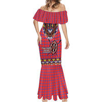 Personalised Kenya Maasai Shuka Mermaid Dress Mix Dashiki - Beadwork Pattern - Wonder Print Shop