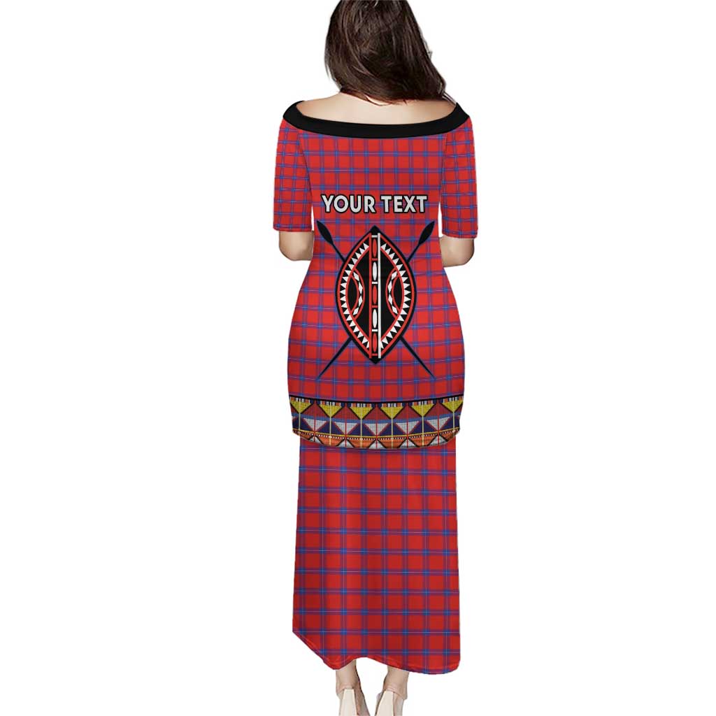Personalised Kenya Maasai Shuka Puletasi Mix Dashiki - Beadwork Pattern - Wonder Print Shop