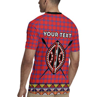 Personalised Kenya Maasai Shuka Rugby Jersey Mix Dashiki - Beadwork Pattern - Wonder Print Shop