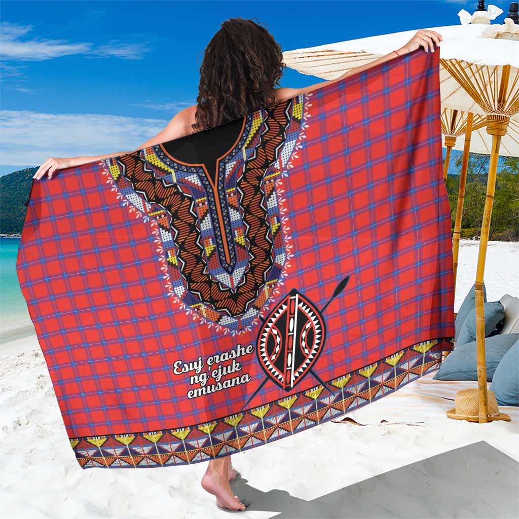 Kenya Maasai Shuka Sarong Mix Dashiki - Beadwork Pattern - Wonder Print Shop