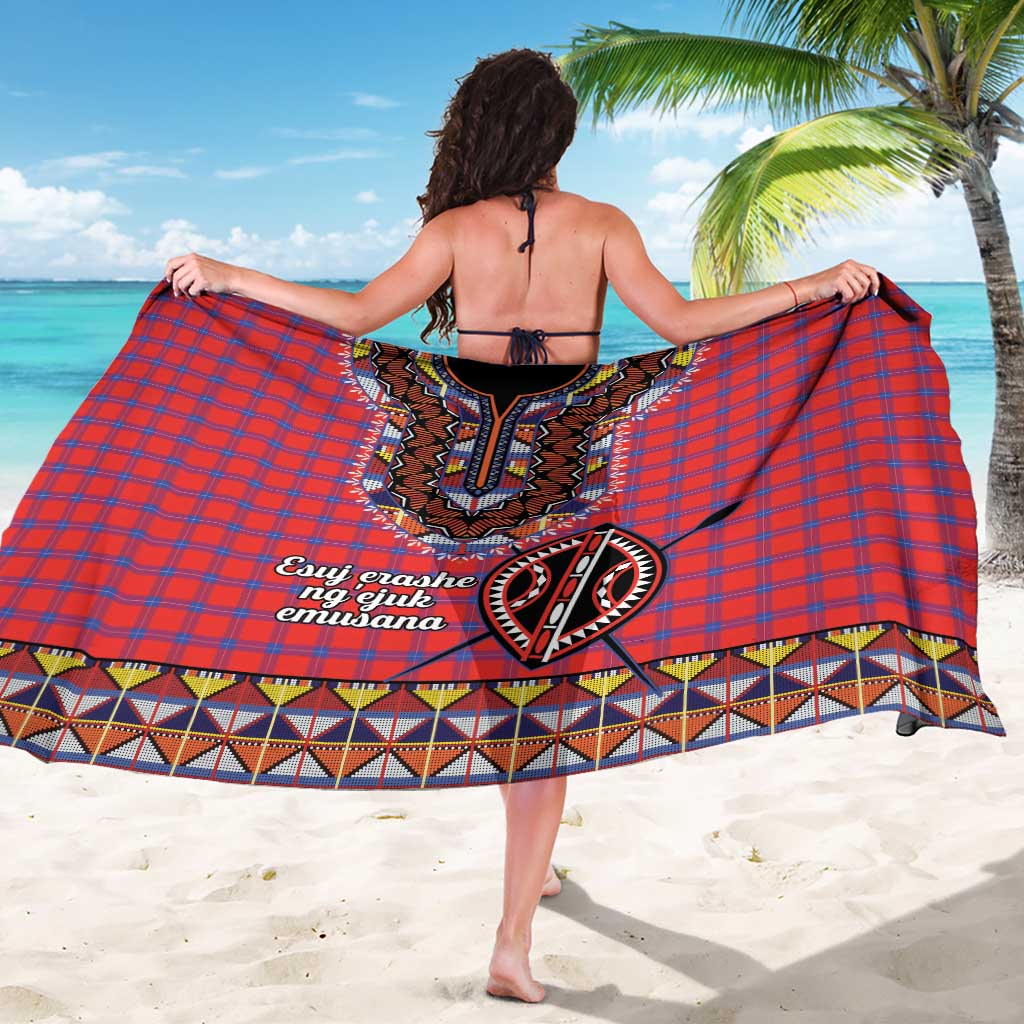 Kenya Maasai Shuka Sarong Mix Dashiki - Beadwork Pattern - Wonder Print Shop