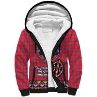 Personalised Kenya Maasai Shuka Sherpa Hoodie Mix Dashiki - Beadwork Pattern - Wonder Print Shop