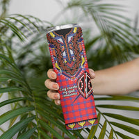 Personalized Kenya Maasai Shuka Skinny Tumbler Mix Dashiki - Beadwork Pattern - Wonder Print Shop