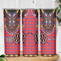 Personalized Kenya Maasai Shuka Skinny Tumbler Mix Dashiki - Beadwork Pattern - Wonder Print Shop