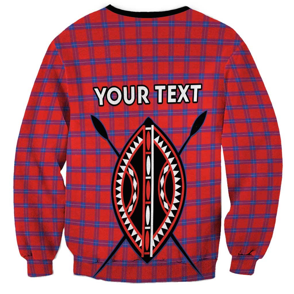 Personalised Kenya Maasai Shuka Sweatshirt Mix Dashiki - Beadwork Pattern - Wonder Print Shop