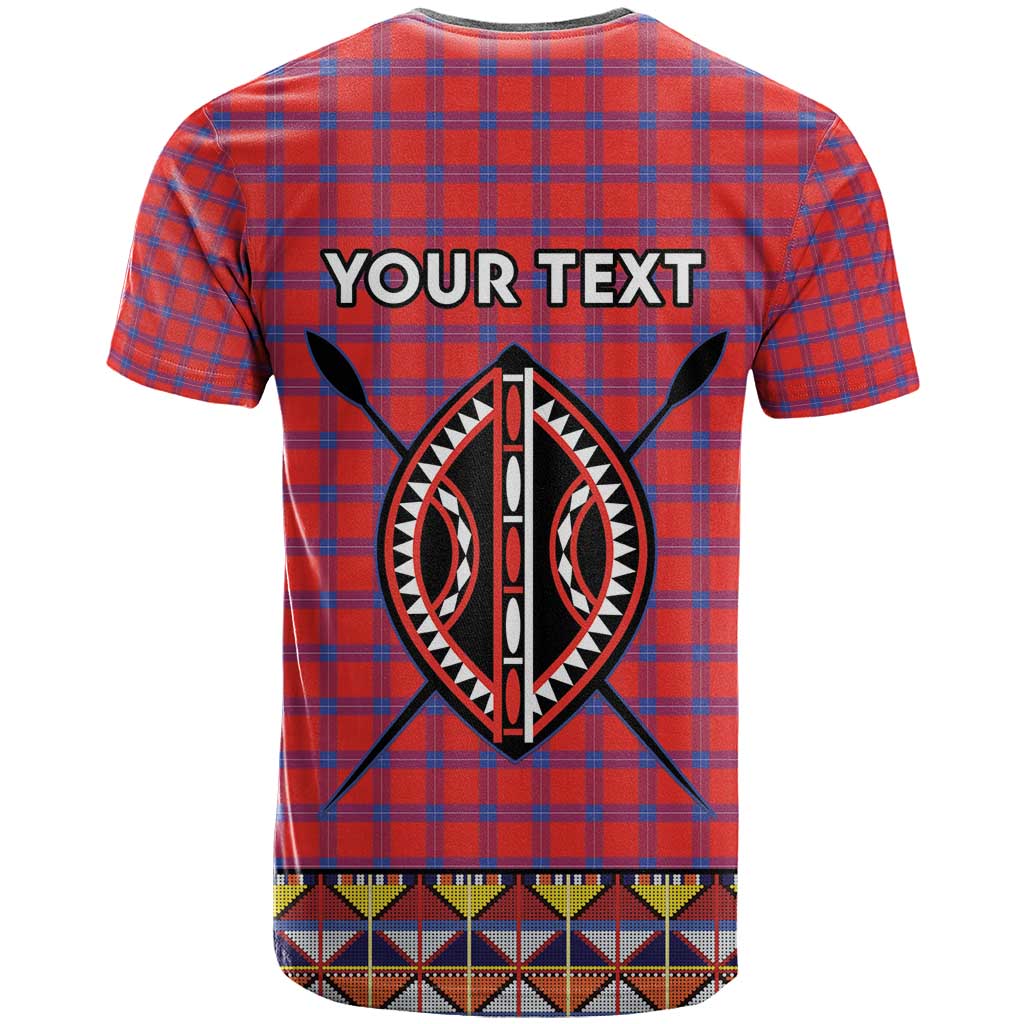 Personalised Kenya Maasai Shuka T Shirt Mix Dashiki - Beadwork Pattern - Wonder Print Shop