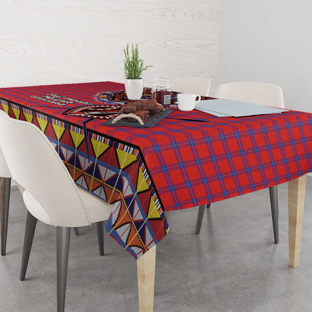 Kenya Maasai Shuka Tablecloth Mix Dashiki - Beadwork Pattern - Wonder Print Shop