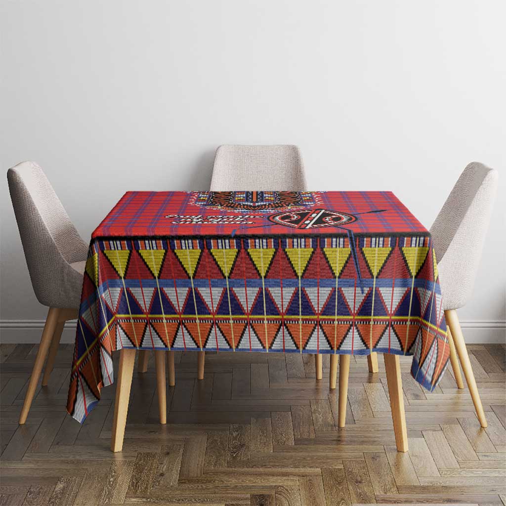 Kenya Maasai Shuka Tablecloth Mix Dashiki - Beadwork Pattern - Wonder Print Shop