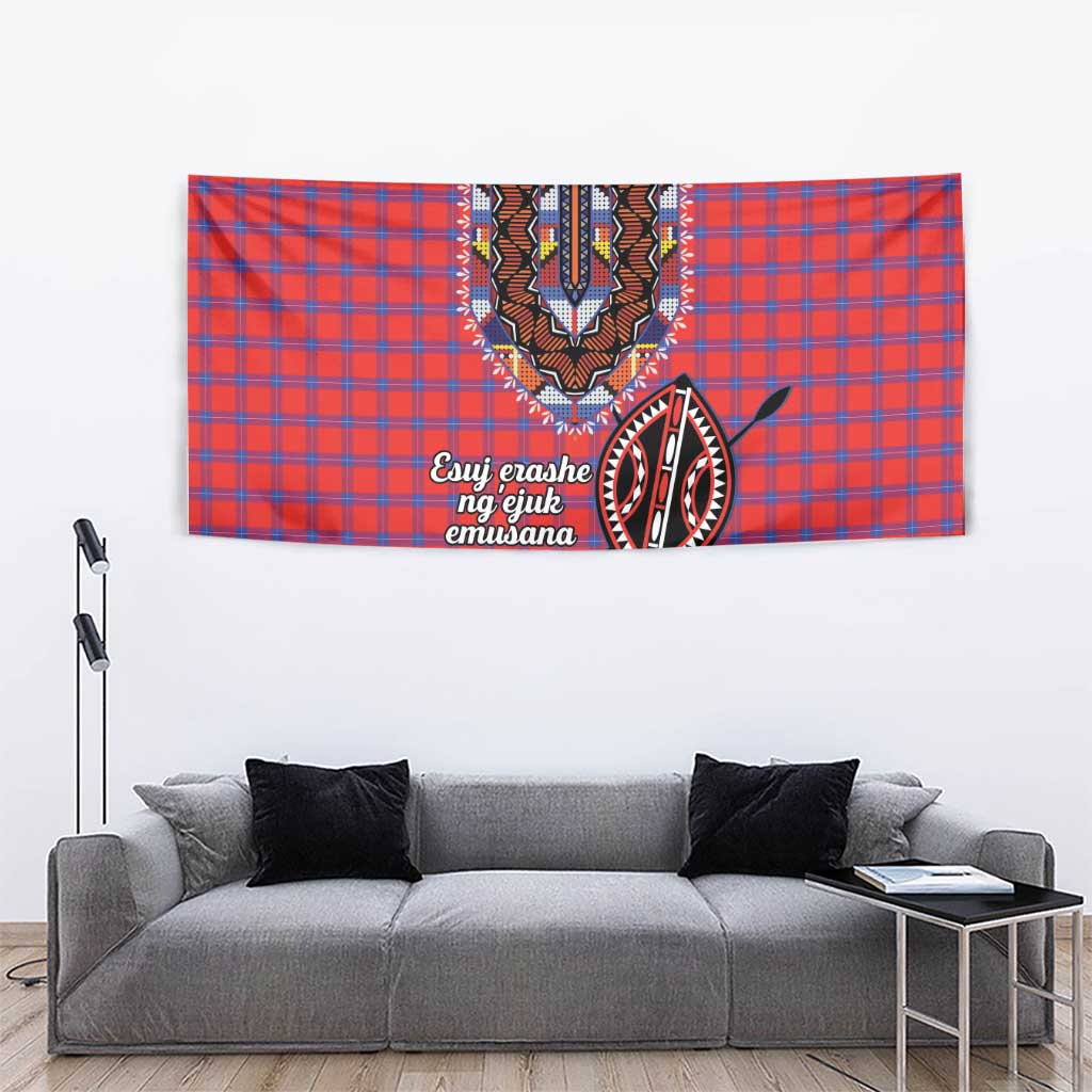 Kenya Maasai Shuka Tapestry Mix Dashiki - Beadwork Pattern - Wonder Print Shop