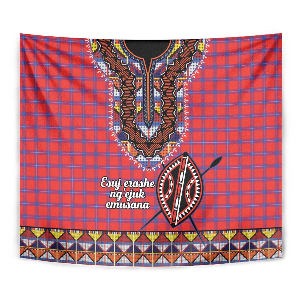 Kenya Maasai Shuka Tapestry Mix Dashiki - Beadwork Pattern - Wonder Print Shop