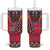 Personalized Kenya Maasai Shuka Tumbler With Handle Mix Dashiki - Beadwork Pattern - Wonder Print Shop