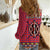 Personalised Kenya Maasai Shuka Women Casual Shirt Mix Dashiki - Beadwork Pattern - Wonder Print Shop