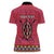 Personalised Kenya Maasai Shuka Women Polo Shirt Mix Dashiki - Beadwork Pattern - Wonder Print Shop