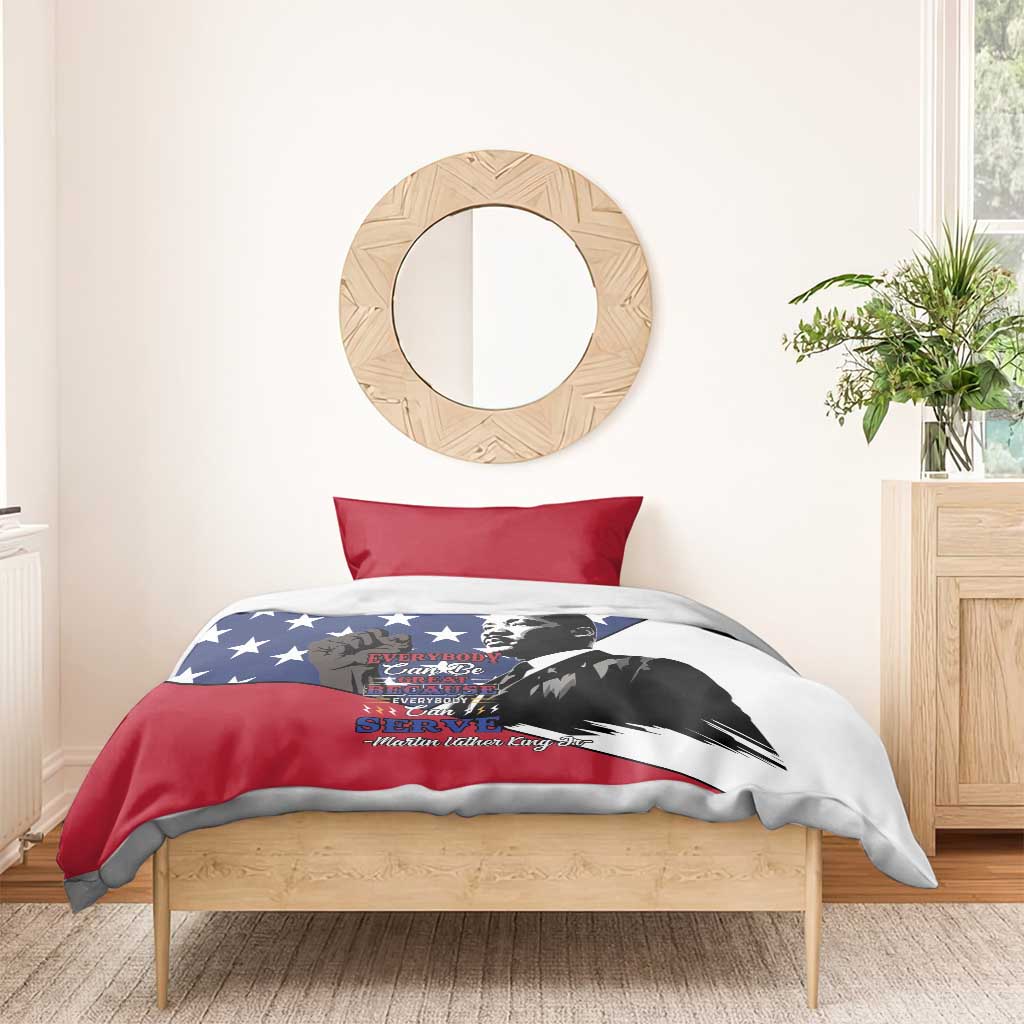 Happy MLK Day Bedding Set Everybody Can Be Great Because Everybody Can Serve - Wonder Print Shop