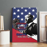 Happy MLK Day Canvas Wall Art Everybody Can Be Great Because Everybody Can Serve - Wonder Print Shop