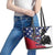 Happy MLK Day Leather Tote Bag Everybody Can Be Great Because Everybody Can Serve - Wonder Print Shop