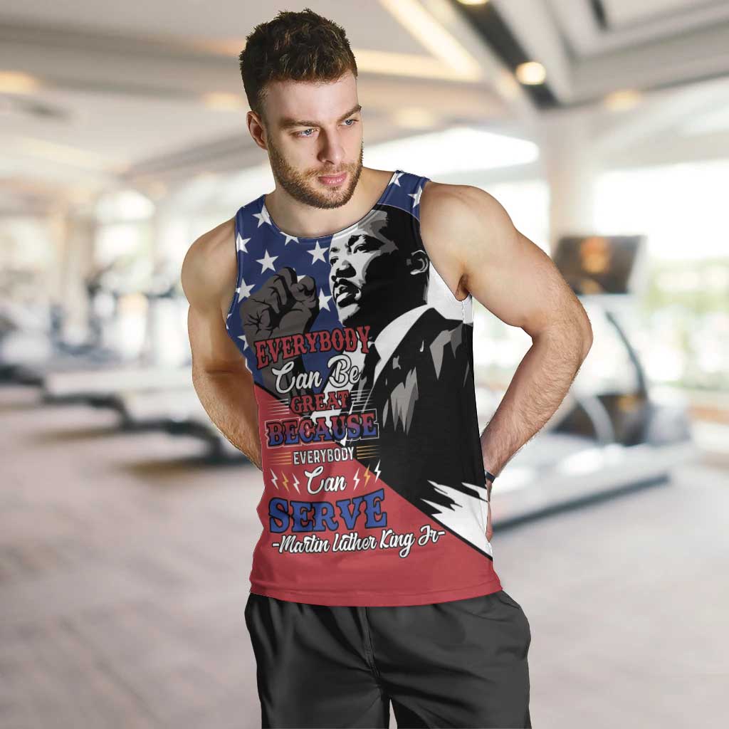 Happy MLK Day Men Tank Top Everybody Can Be Great Because Everybody Can Serve - Wonder Print Shop