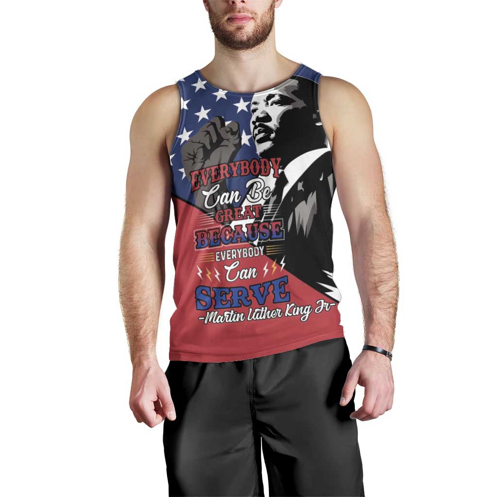 Happy MLK Day Men Tank Top Everybody Can Be Great Because Everybody Can Serve - Wonder Print Shop