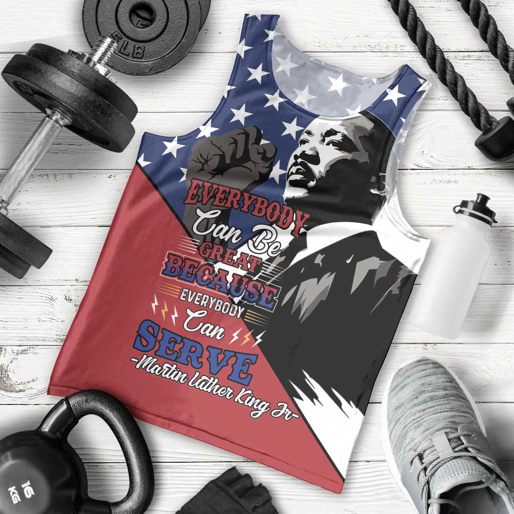Happy MLK Day Men Tank Top Everybody Can Be Great Because Everybody Can Serve - Wonder Print Shop