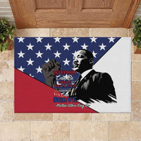 Happy MLK Day Rubber Doormat Everybody Can Be Great Because Everybody Can Serve - Wonder Print Shop