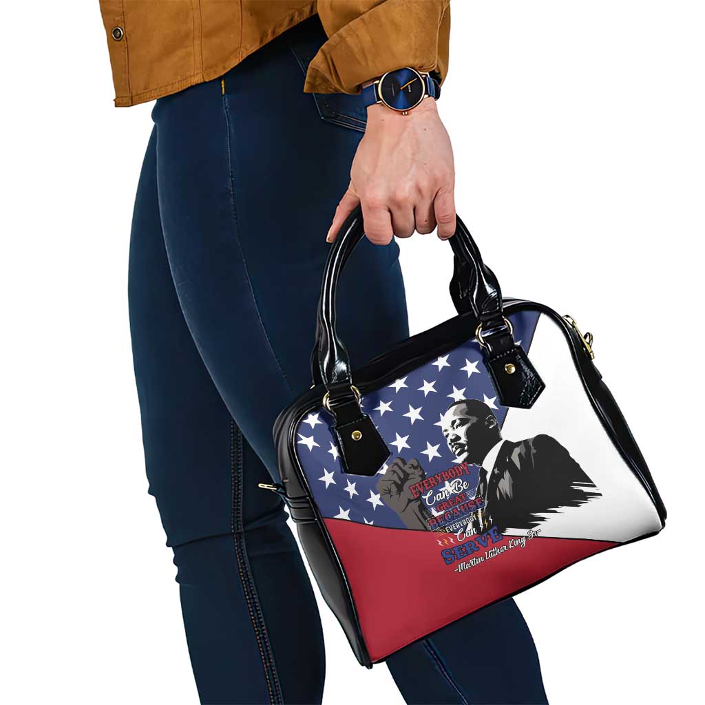 Happy MLK Day Shoulder Handbag Everybody Can Be Great Because Everybody Can Serve
