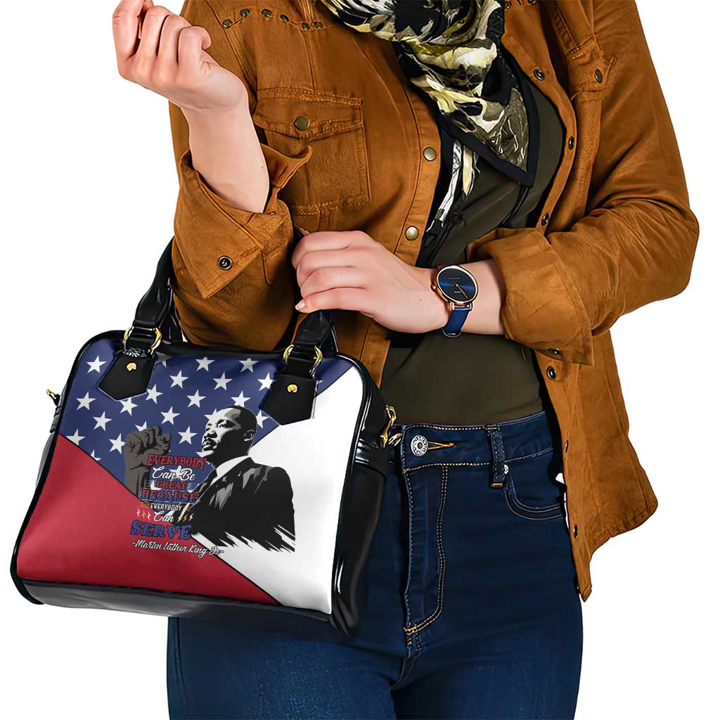 Happy MLK Day Shoulder Handbag Everybody Can Be Great Because Everybody Can Serve