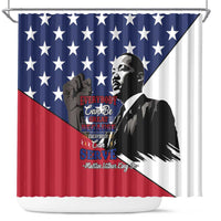 Happy MLK Day Shower Curtain Everybody Can Be Great Because Everybody Can Serve