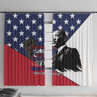 Happy MLK Day Window Curtain Everybody Can Be Great Because Everybody Can Serve - Wonder Print Shop